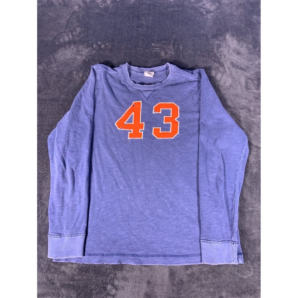 Abercrombie & Fitch Muscle Fit Men's T-Shirt XL Blue V-stitch At Neckline